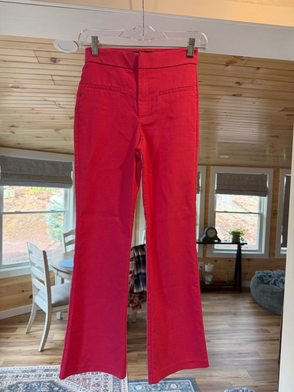 Zara Vibrant hot Pink Slim Dress Pants